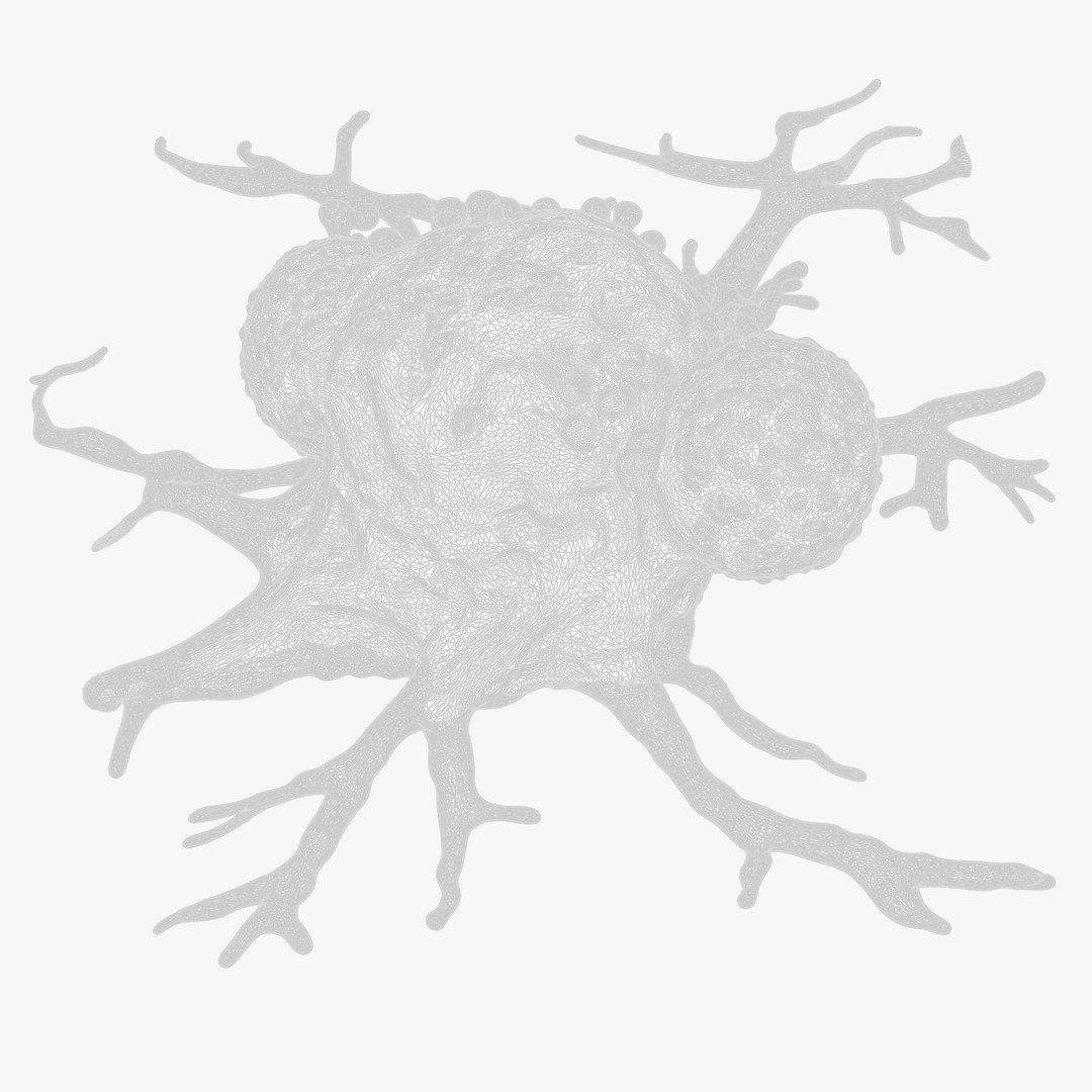 Cancer Cell Tumor 3D Model – High Poly Educational Asset, FBX, OBJ