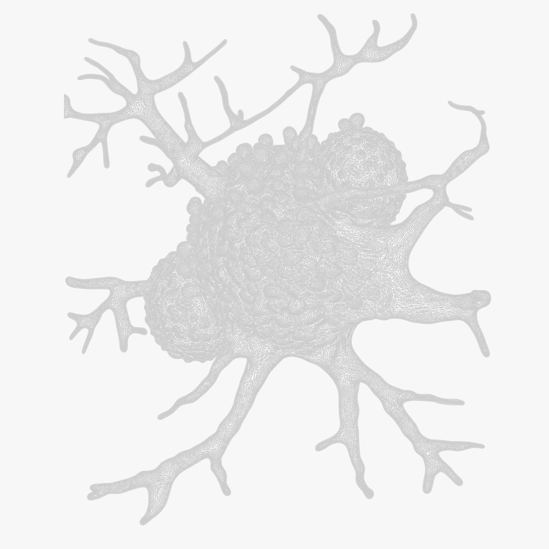 Cancer Cell Tumor 3D Model – High Poly Educational Asset, FBX, OBJ - View 9