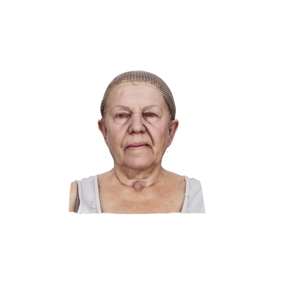 Aimee Morgan 3D Model – Raw Human Head Scan, OBJ Format - View 3