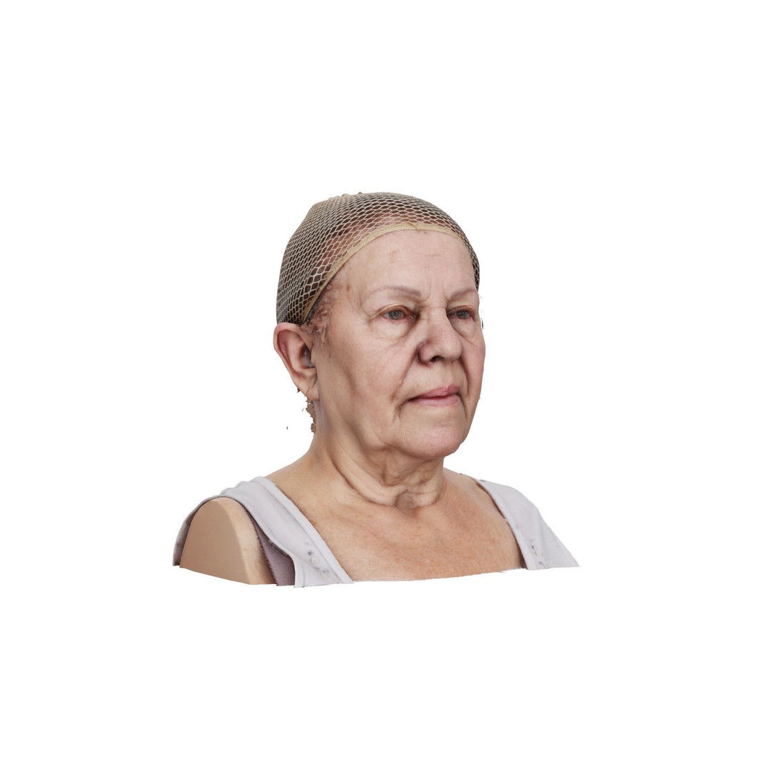 Aimee Morgan 3D Model – Raw Human Head Scan, OBJ Format - View 4