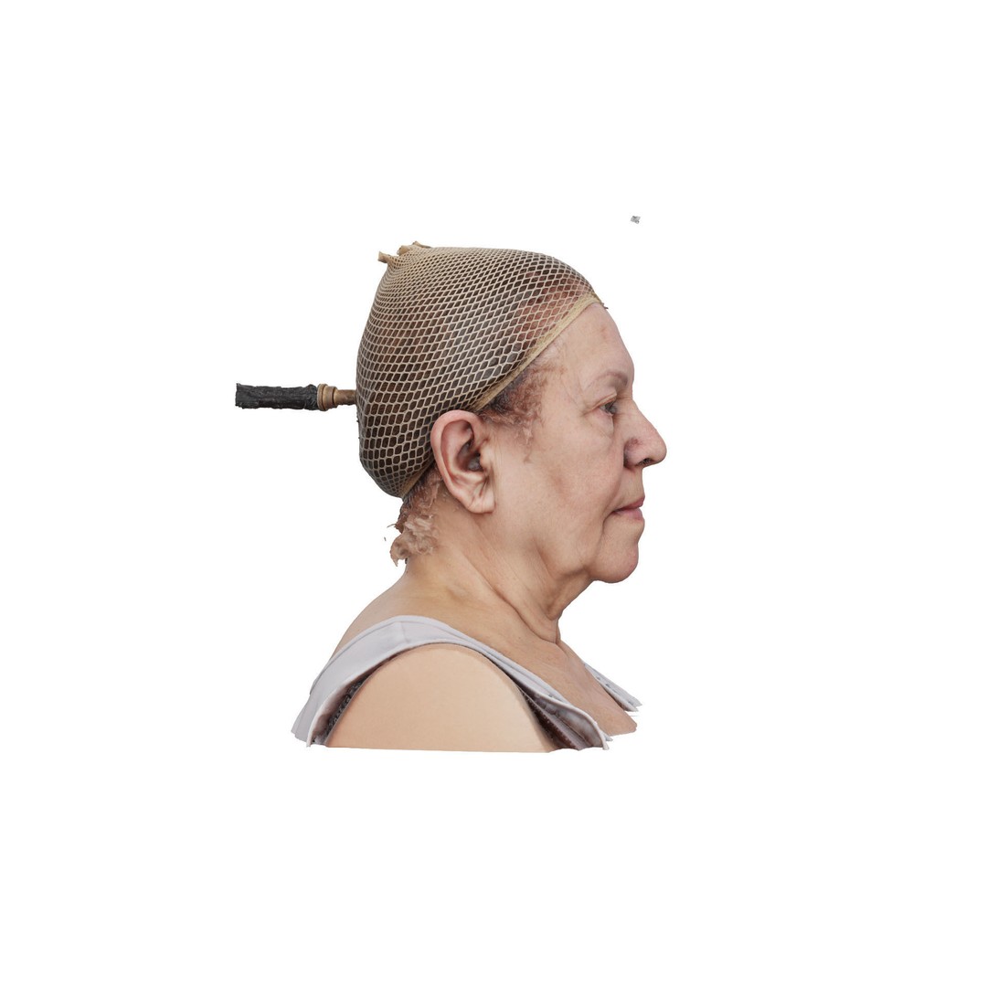 Aimee Morgan 3D Model – Raw Human Head Scan, OBJ Format - View 5