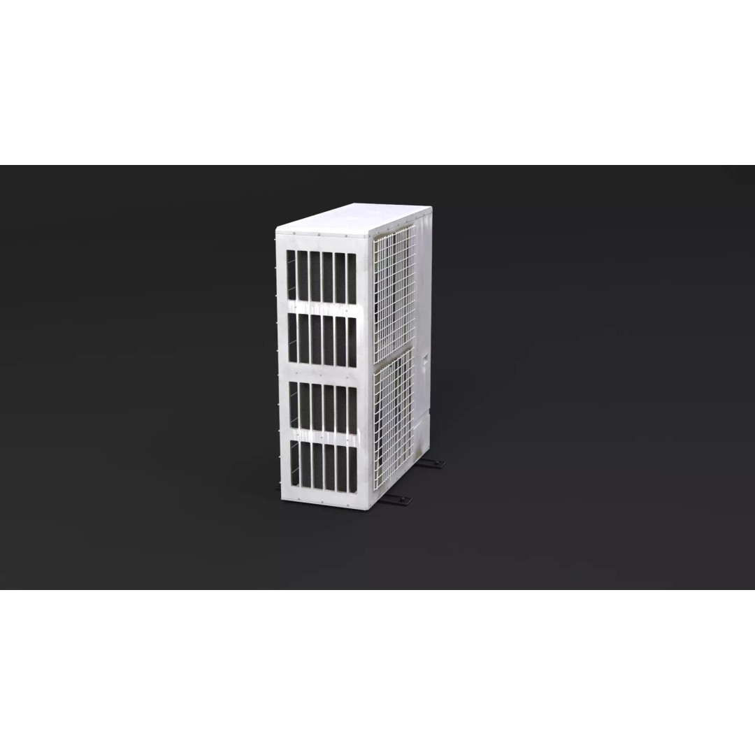 Old Heat Pump 3D Model – High Poly PBR Asset for ArchViz, FBX - View 15
