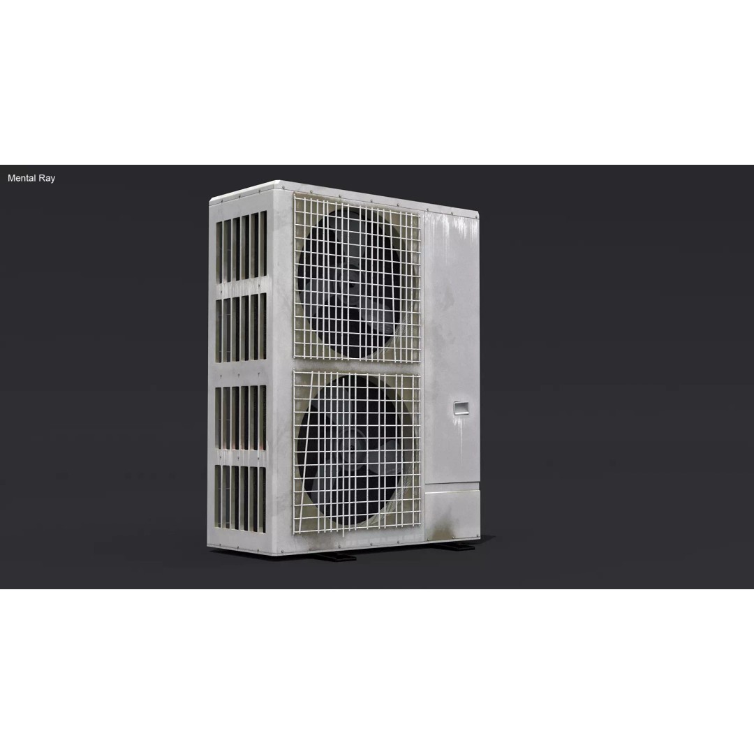Old Heat Pump 3D Model – High Poly PBR Asset for ArchViz, FBX - View 2