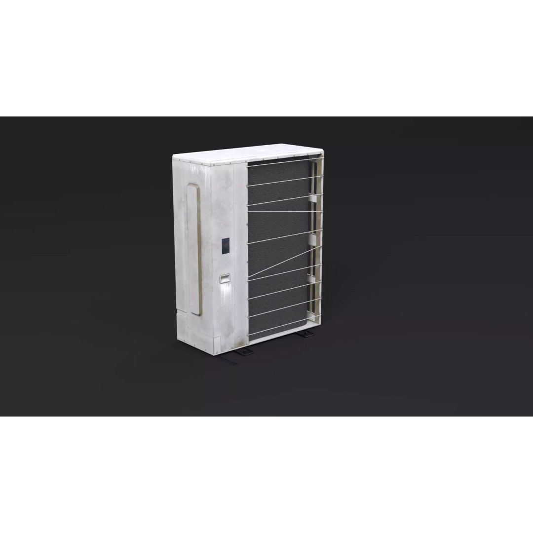 Old Heat Pump 3D Model – High Poly PBR Asset for ArchViz, FBX - View 20