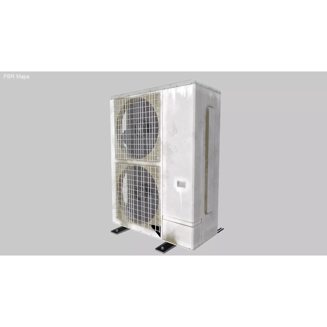 Old Heat Pump 3D Model – High Poly PBR Asset for ArchViz, FBX - View 26