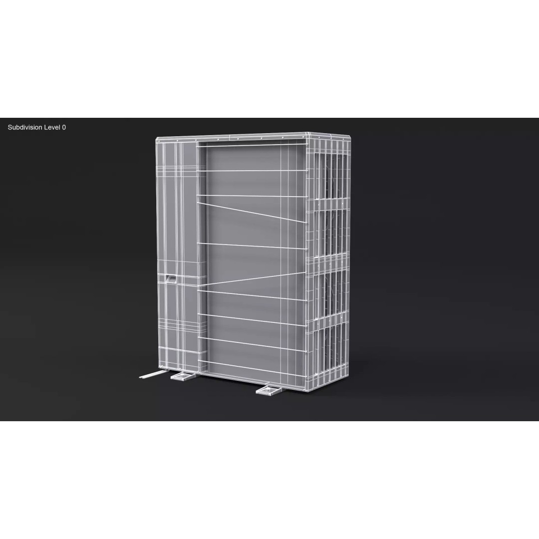 Old Heat Pump 3D Model – High Poly PBR Asset for ArchViz, FBX - View 5