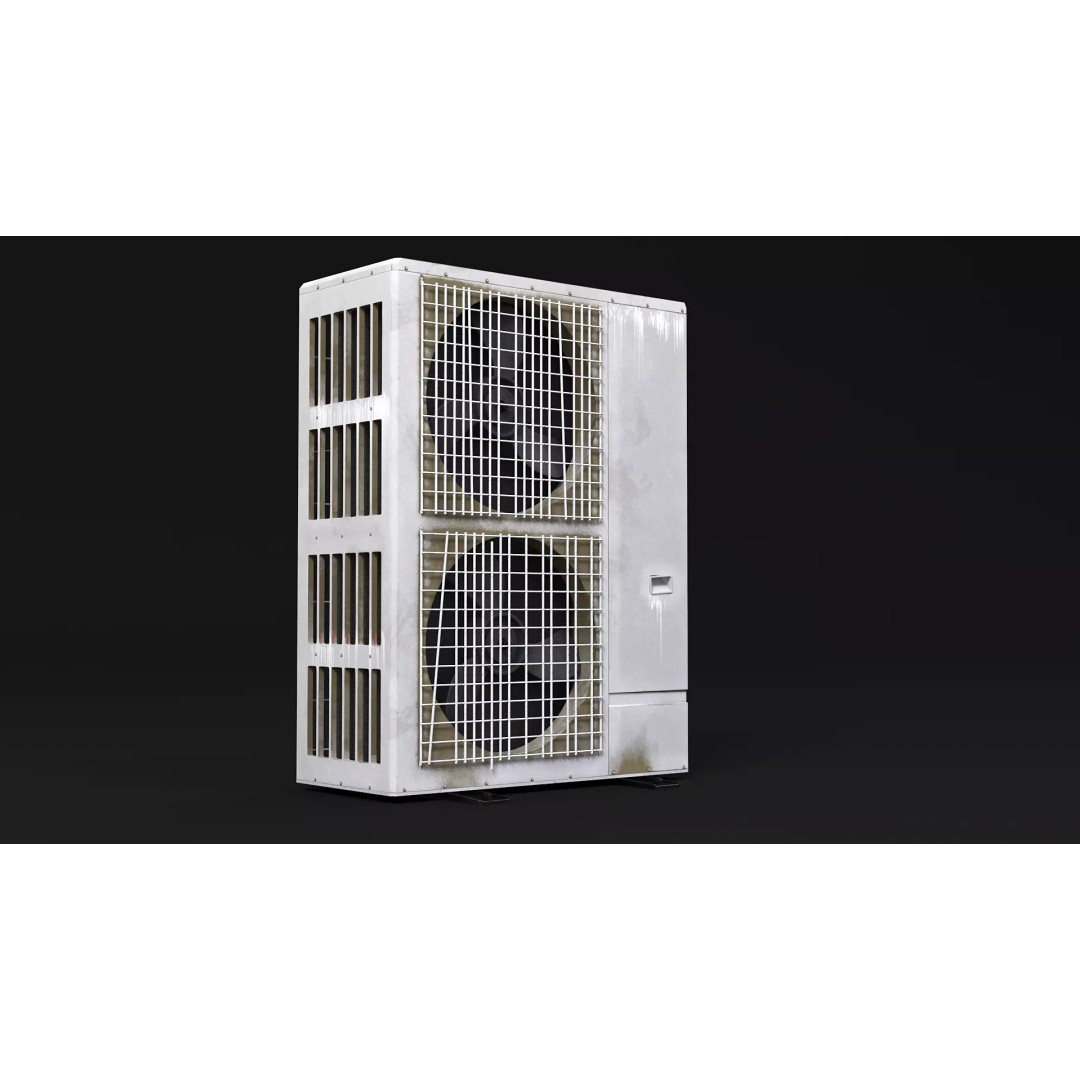 Old Heat Pump 3D Model – High Poly PBR Asset for ArchViz, FBX - View 6