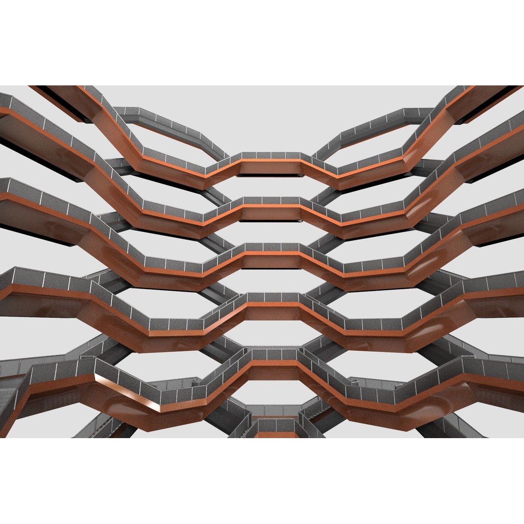 Vessel 3D Model – Architectural Sculpture, Printable .STL Format - View 18