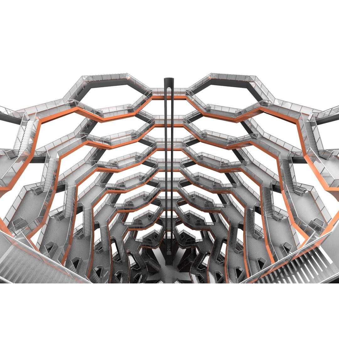 Vessel 3D Model – Architectural Sculpture, Printable .STL Format - View 22