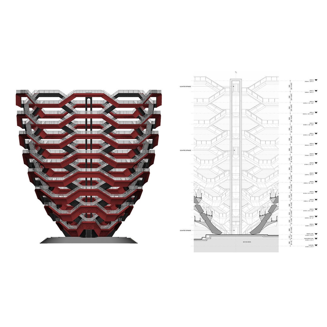 Vessel 3D Model – Architectural Sculpture, Printable .STL Format - View 5