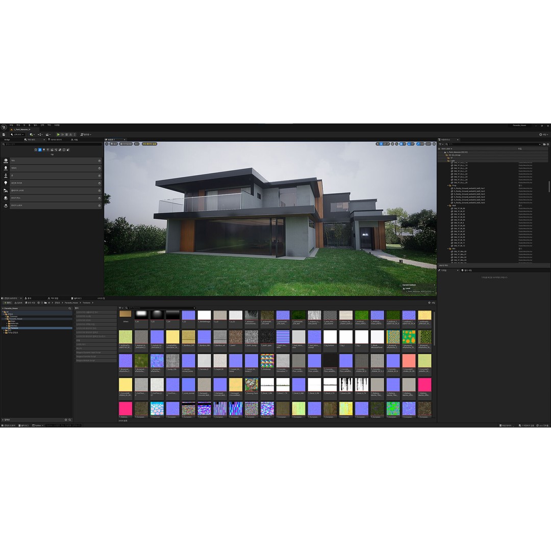 Korea Parasite House 3D Model – Modern Architectural Asset, FBX & OBJ