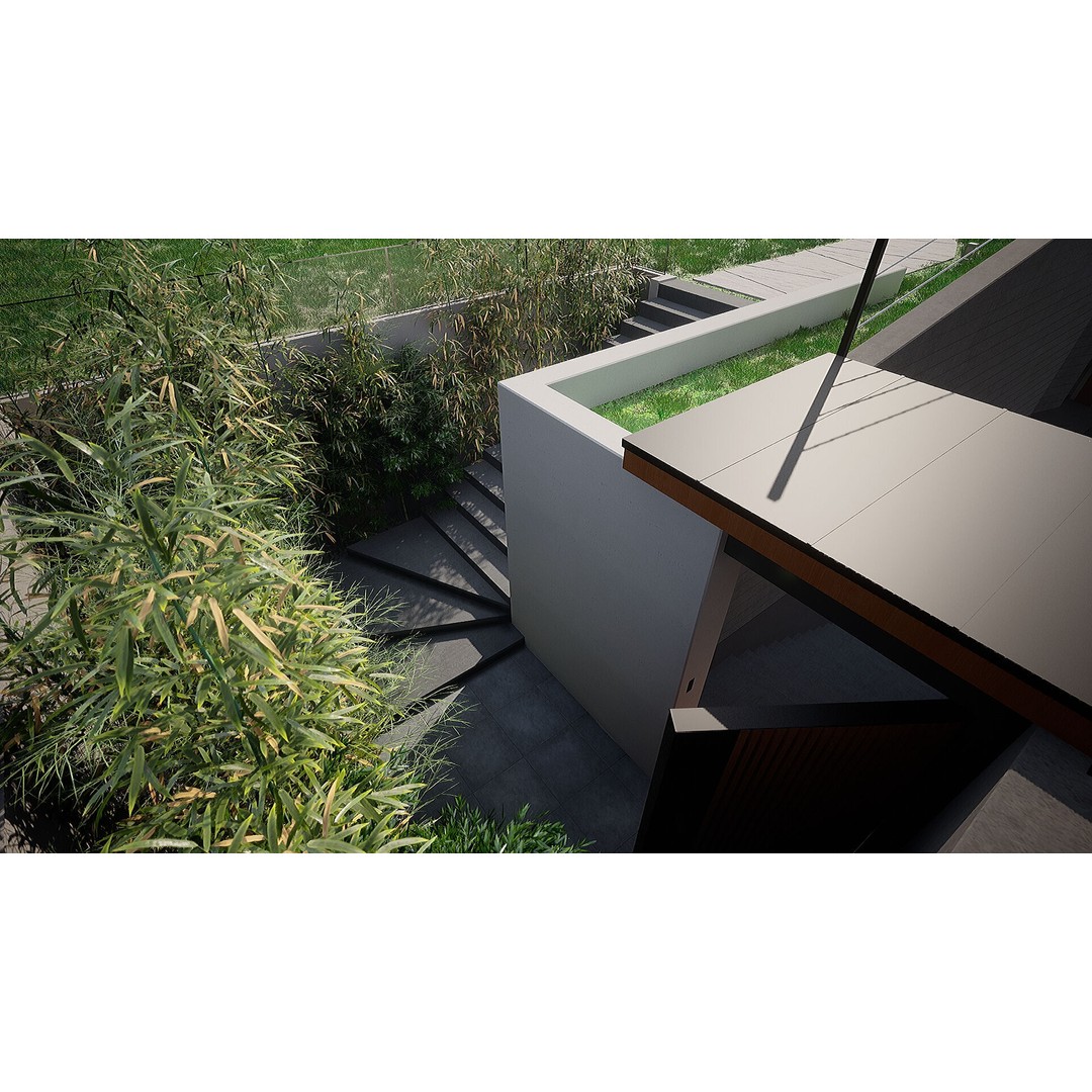 Korea Parasite House 3D Model – Modern Architectural Asset, FBX & OBJ - View 14
