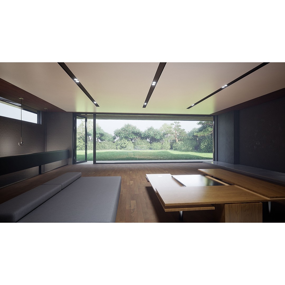Korea Parasite House 3D Model – Modern Architectural Asset, FBX & OBJ - View 18
