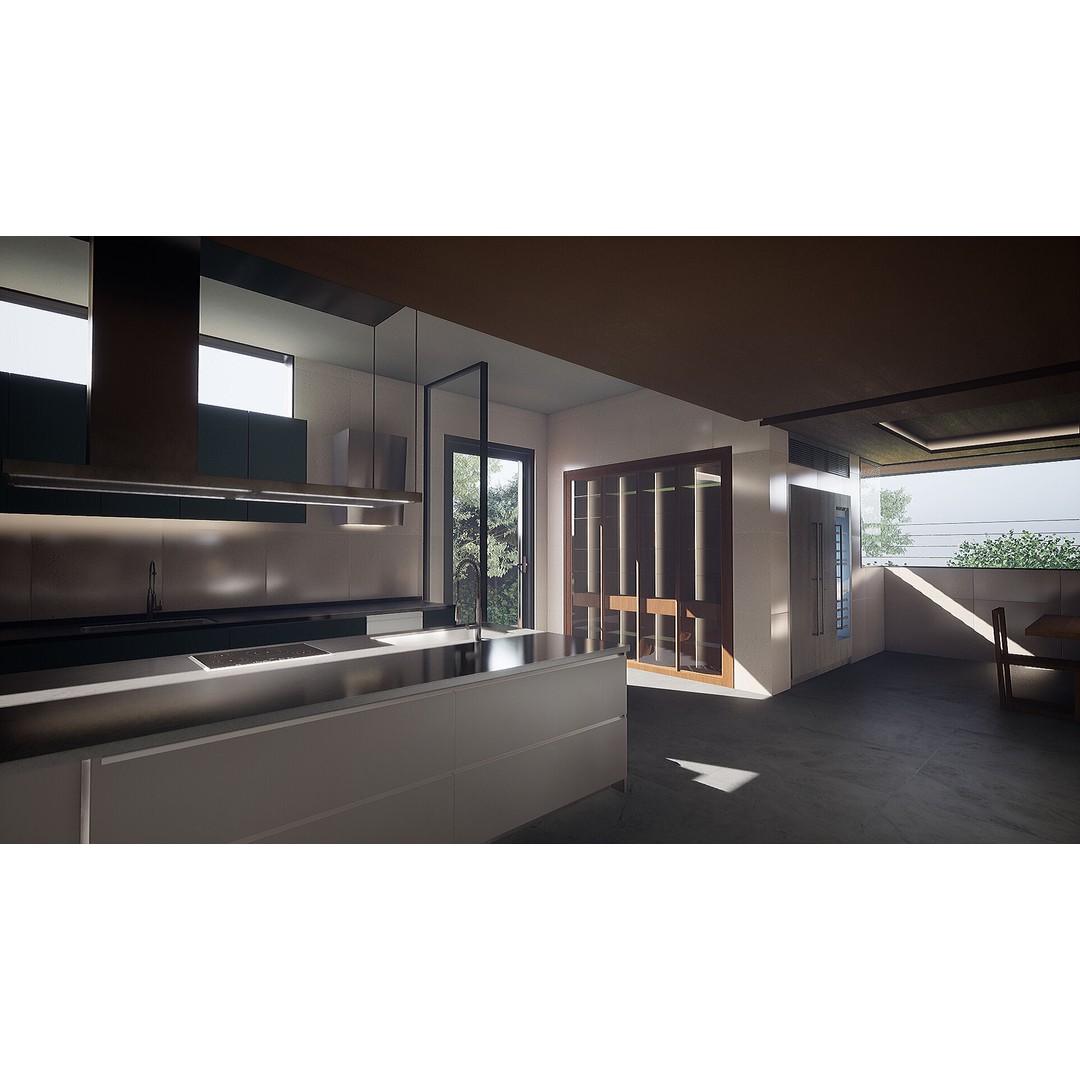 Korea Parasite House 3D Model – Modern Architectural Asset, FBX & OBJ - View 21