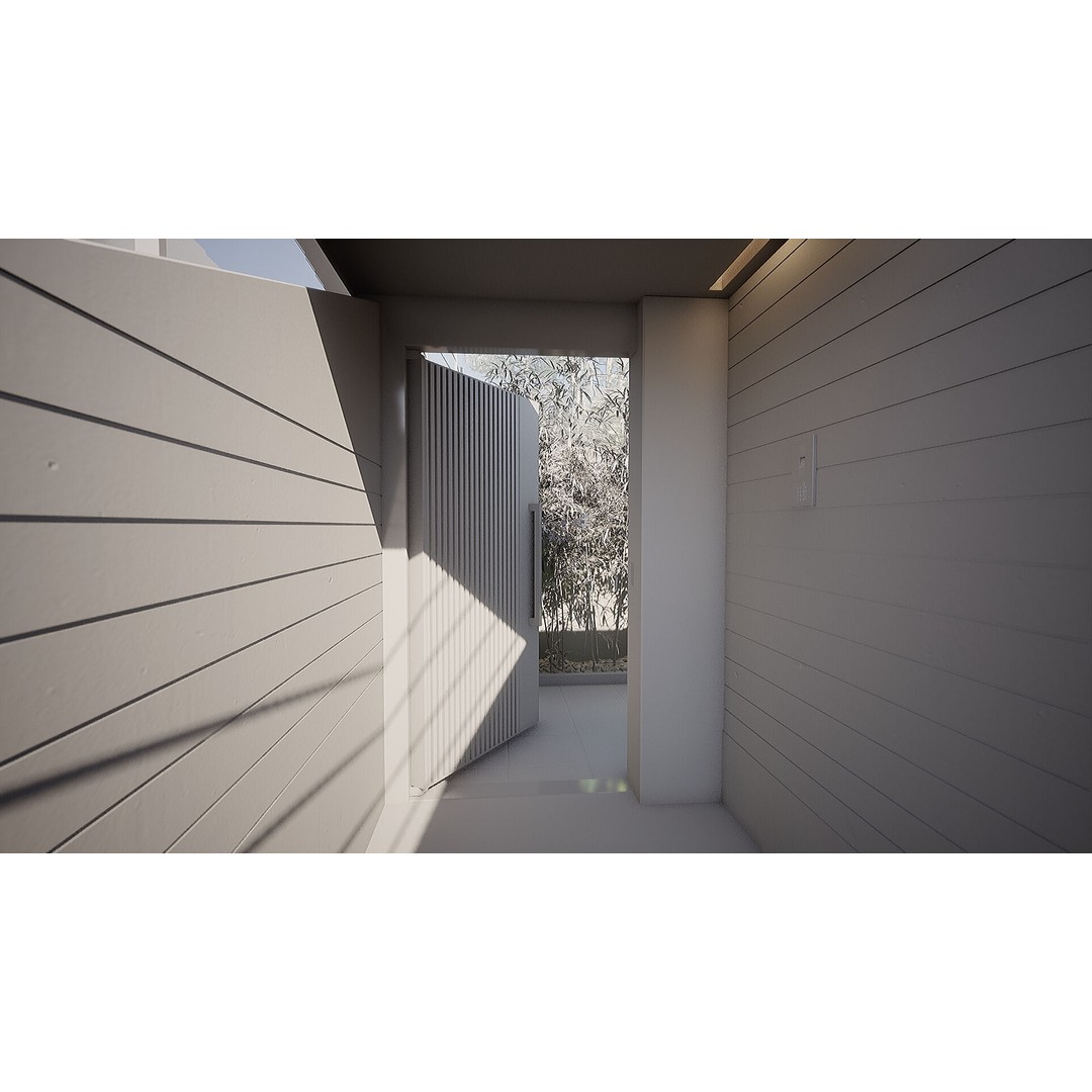 Korea Parasite House 3D Model – Modern Architectural Asset, FBX & OBJ - View 24