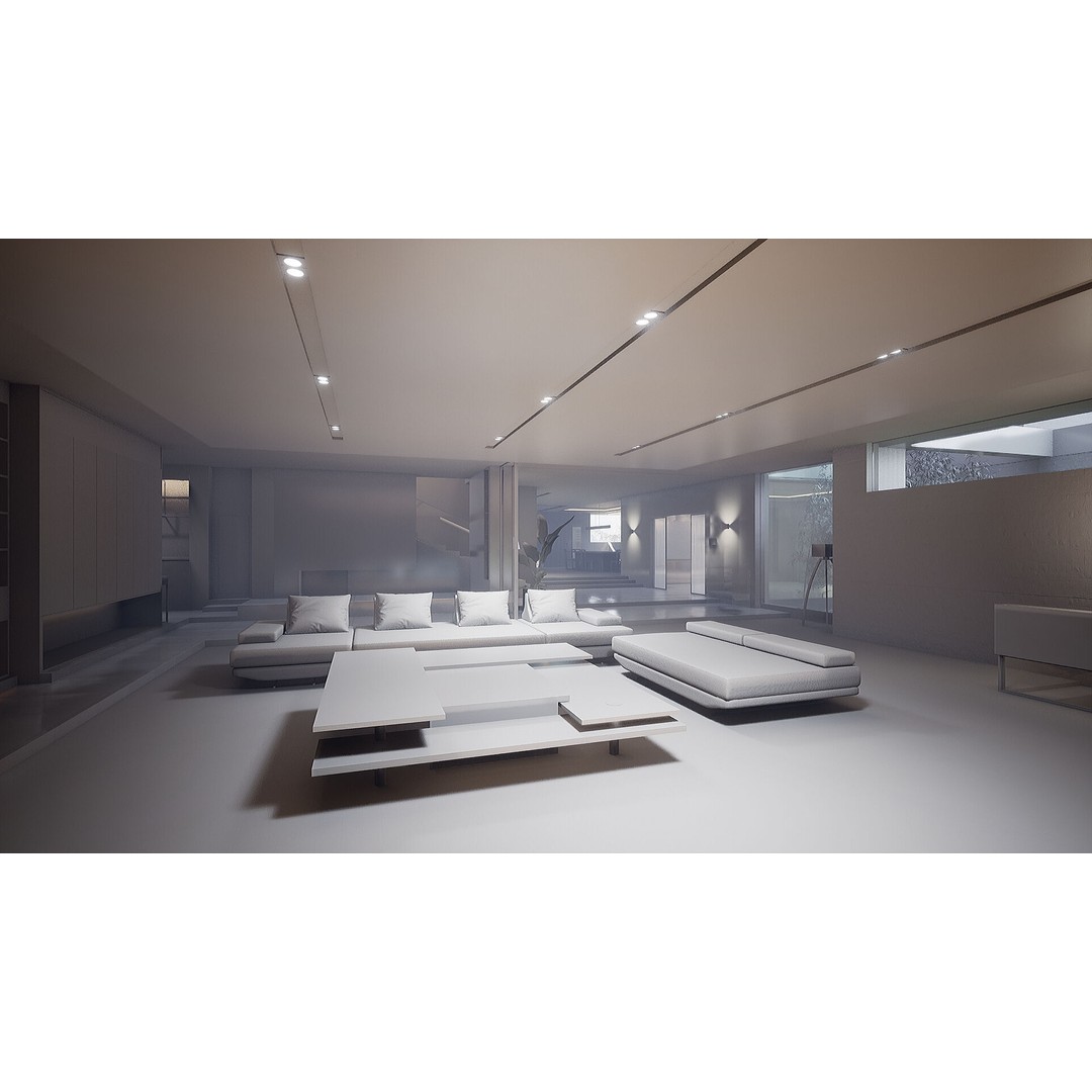 Korea Parasite House 3D Model – Modern Architectural Asset, FBX & OBJ - View 26
