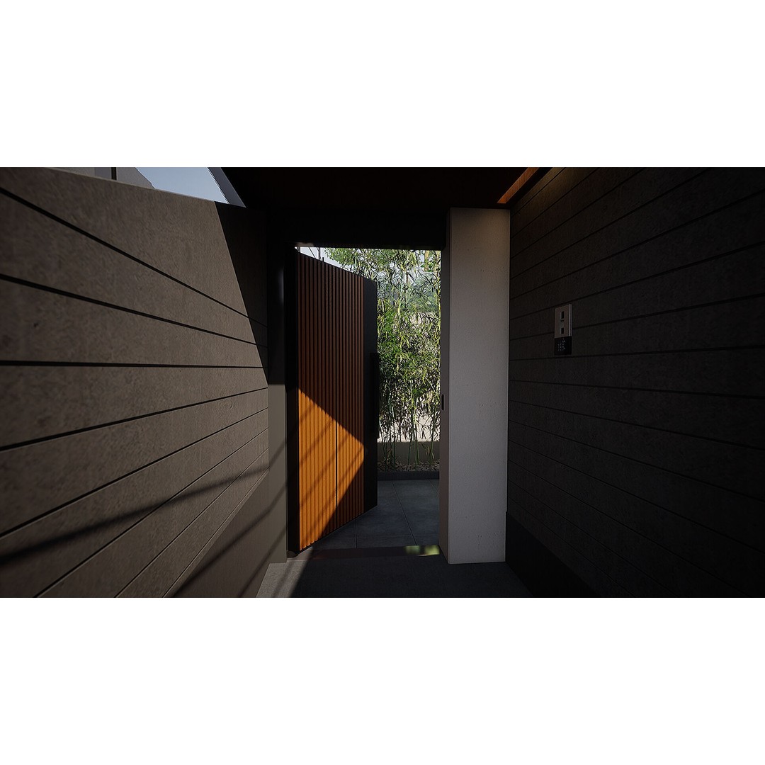 Korea Parasite House 3D Model – Modern Architectural Asset, FBX & OBJ - View 3