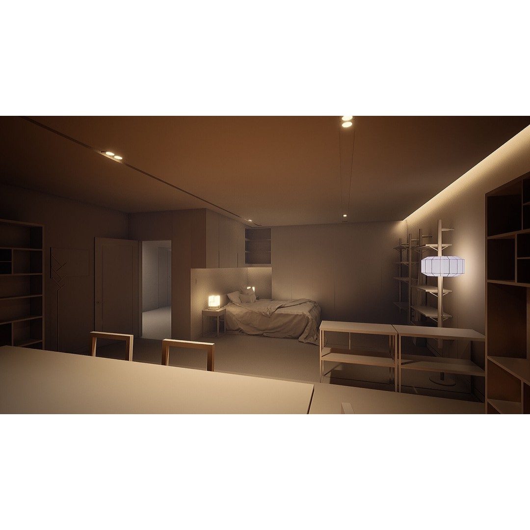 Korea Parasite House 3D Model – Modern Architectural Asset, FBX & OBJ - View 30