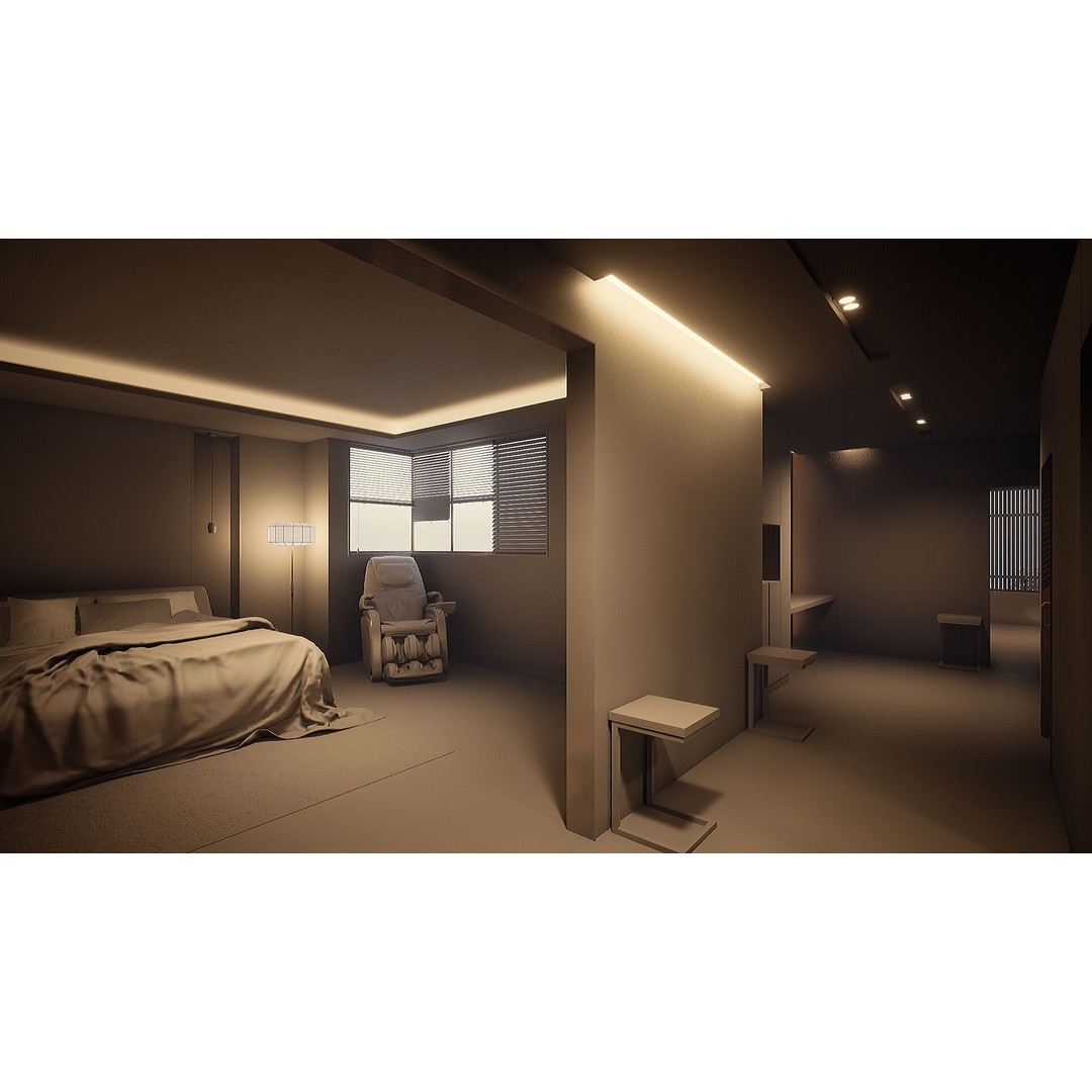 Korea Parasite House 3D Model – Modern Architectural Asset, FBX & OBJ - View 32