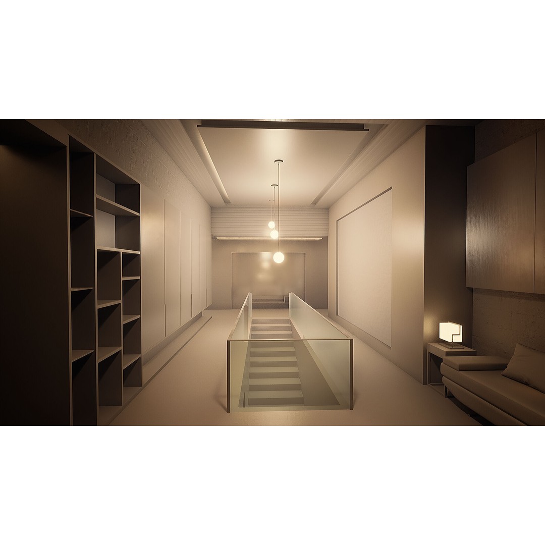 Korea Parasite House 3D Model – Modern Architectural Asset, FBX & OBJ - View 33