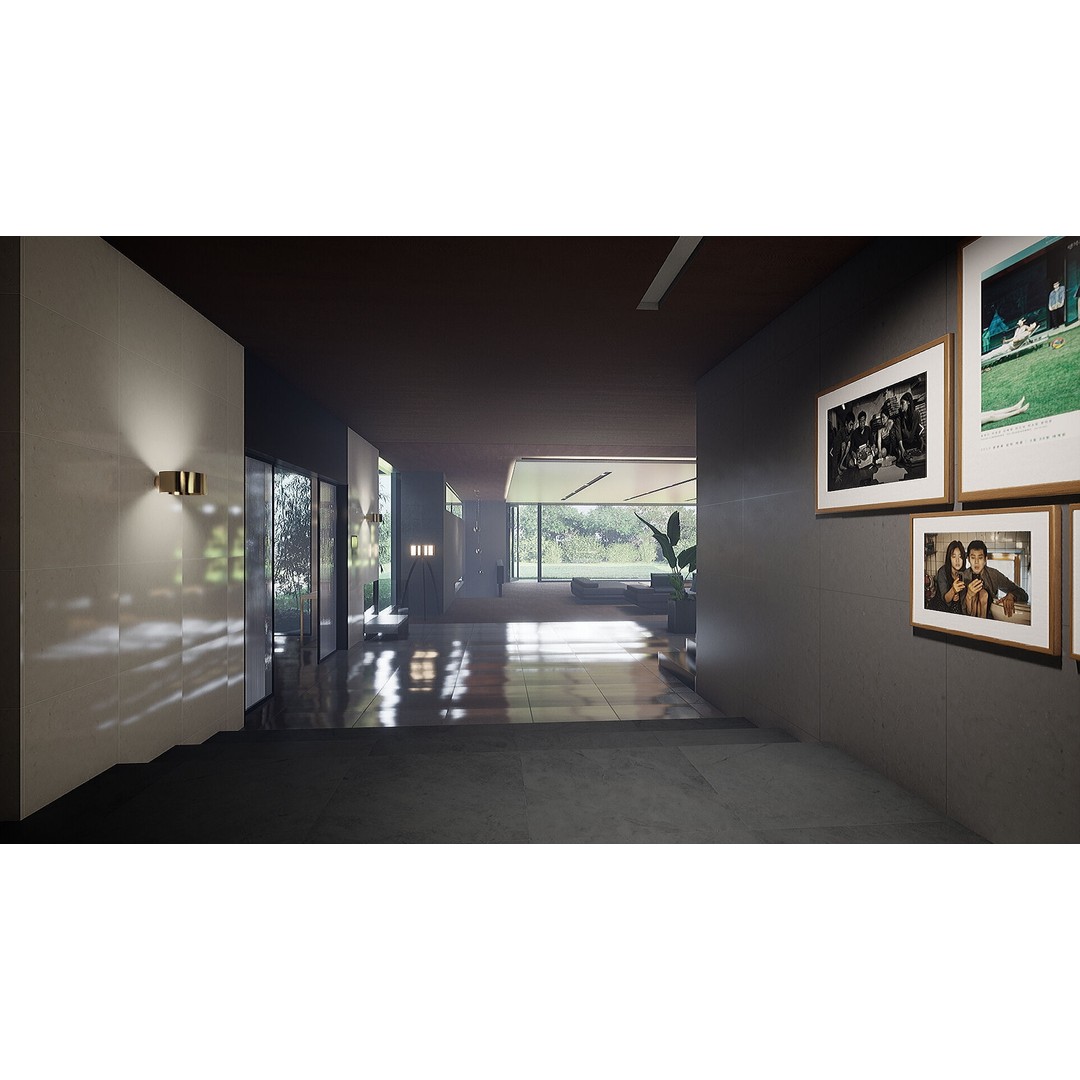 Korea Parasite House 3D Model – Modern Architectural Asset, FBX & OBJ - View 6