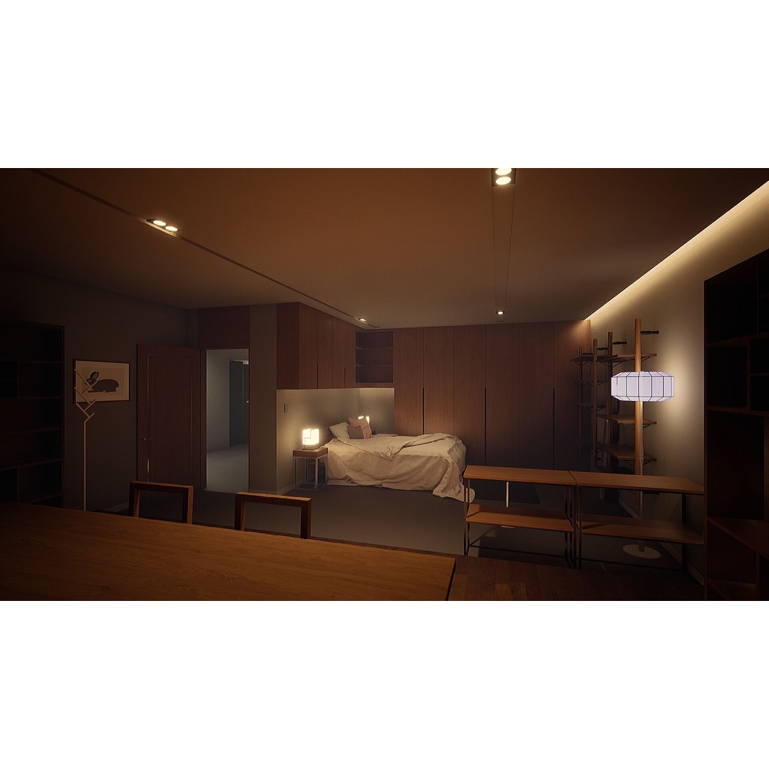 Korea Parasite House 3D Model – Modern Architectural Asset, FBX & OBJ - View 9