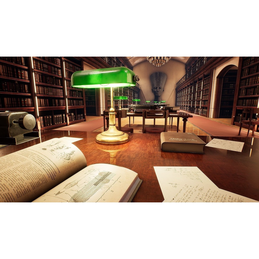 Library 3D Model – Low Poly Game Asset with PBR Textures - View 17