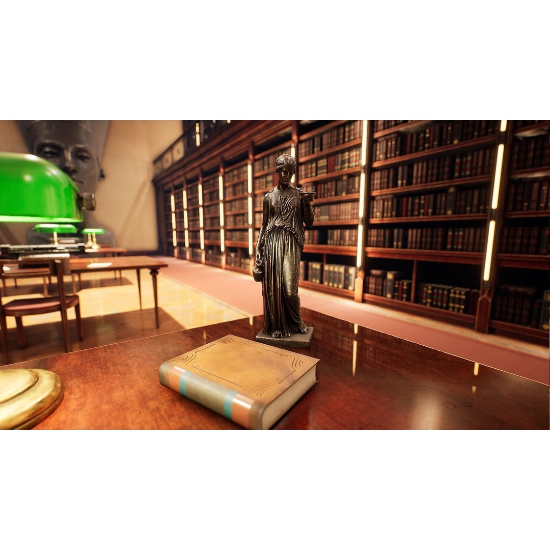 Library 3D Model – Low Poly Game Asset with PBR Textures - View 18