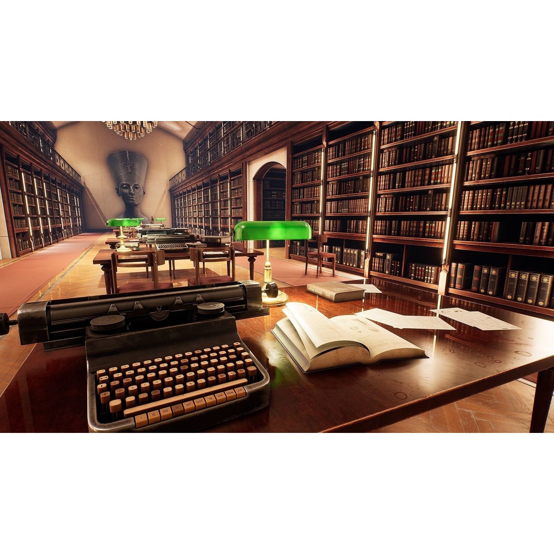 Library 3D Model – Low Poly Game Asset with PBR Textures - View 4