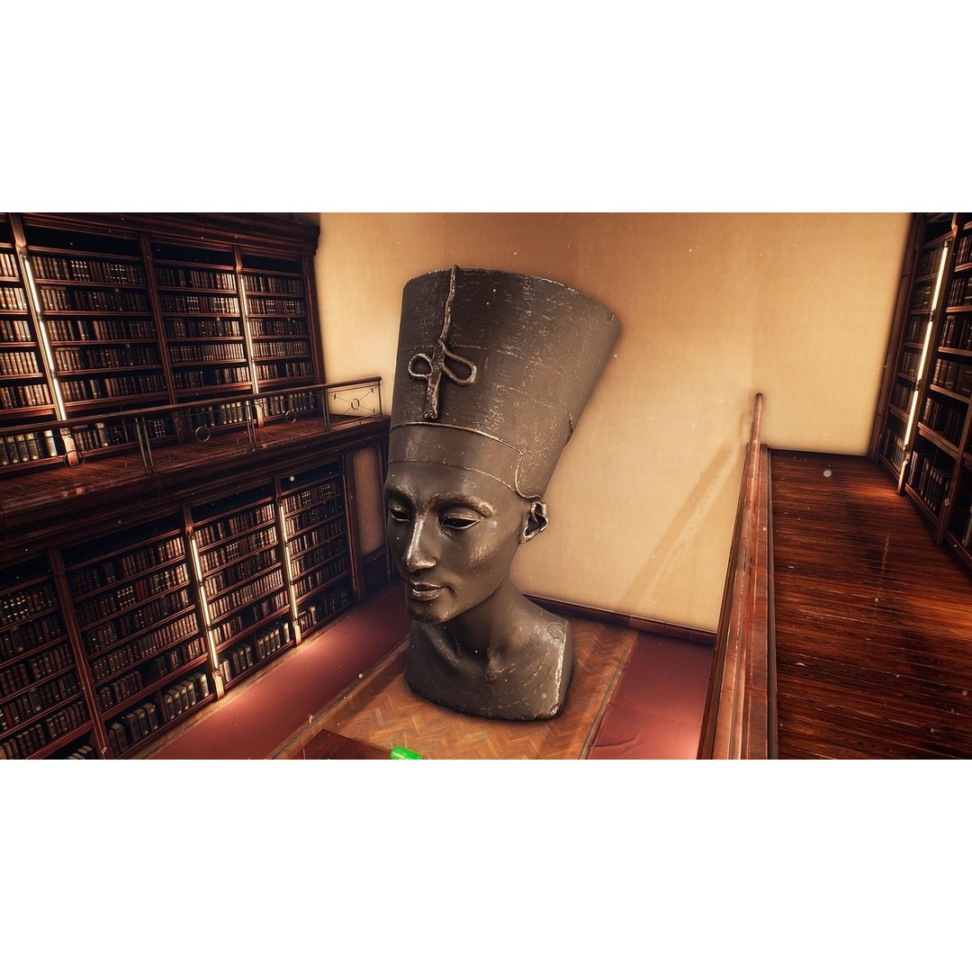 Library 3D Model – Low Poly Game Asset with PBR Textures - View 8