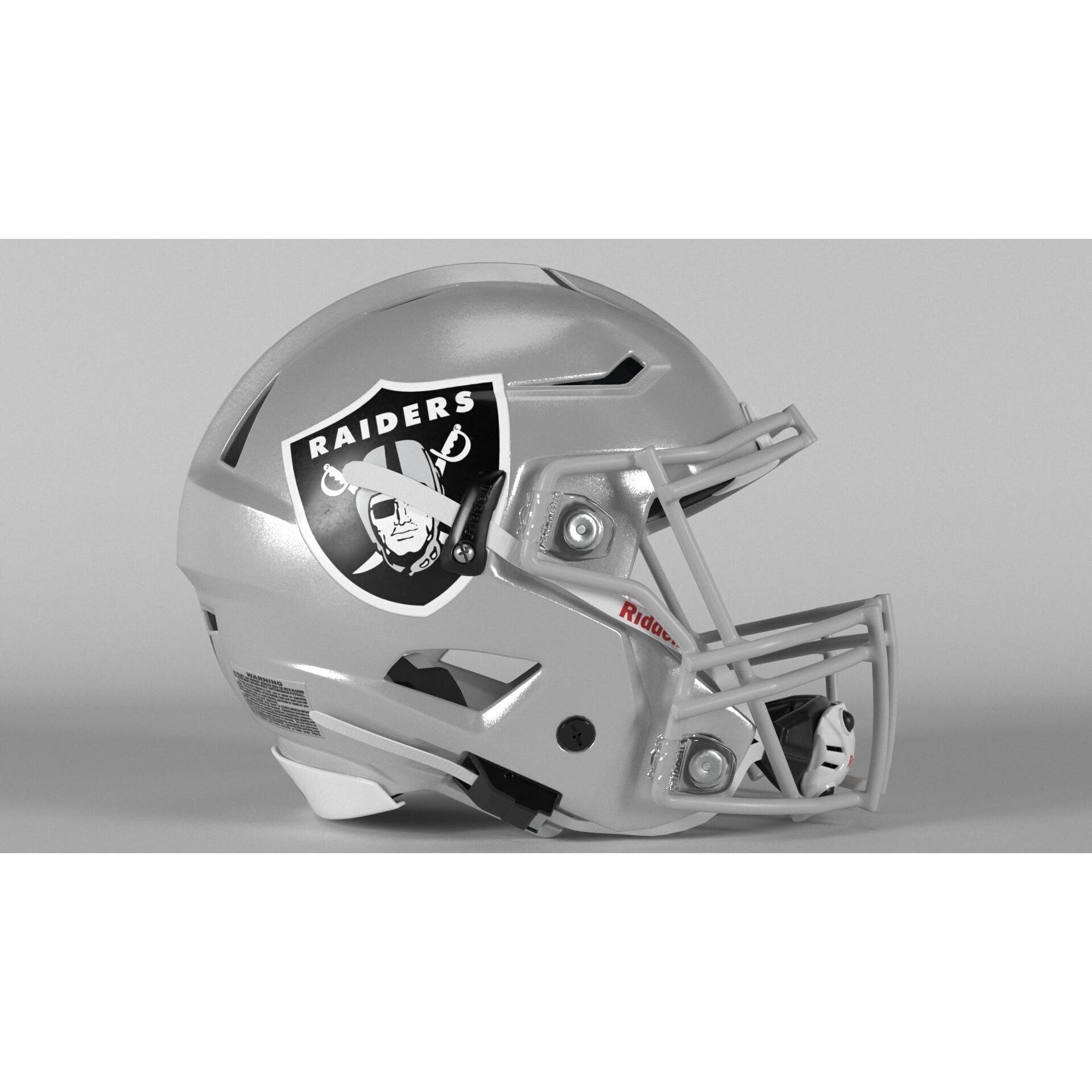 Las Vegas Raiders Helmet - Game-Ready 3D Model - View 3