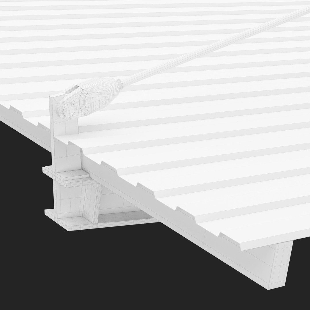 Metall Carport 3D Model – High Quality Exterior Asset, FBX, OBJ - View 10