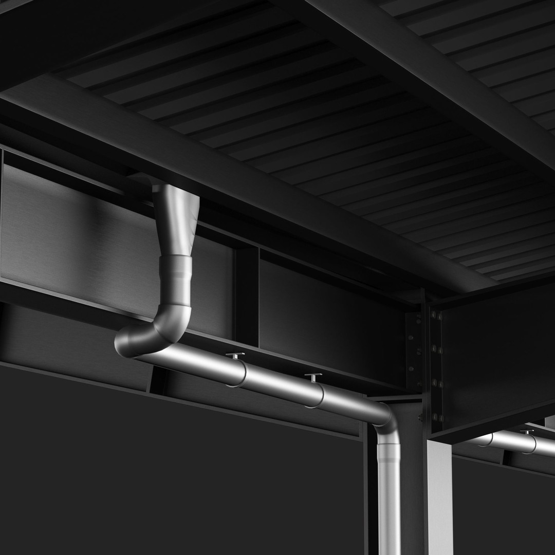 Metall Carport 3D Model – High Quality Exterior Asset, FBX, OBJ - View 11
