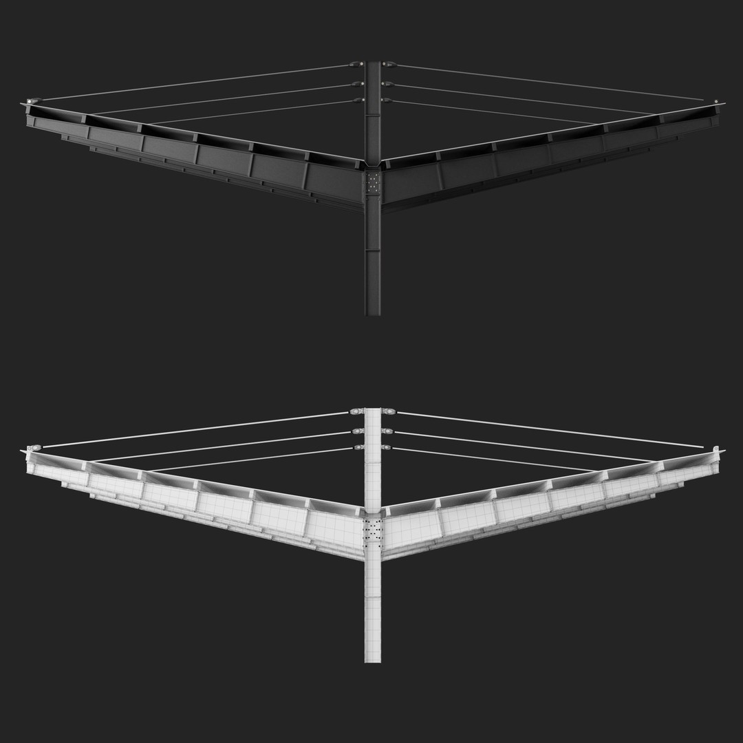 Metall Carport 3D Model – High Quality Exterior Asset, FBX, OBJ - View 13