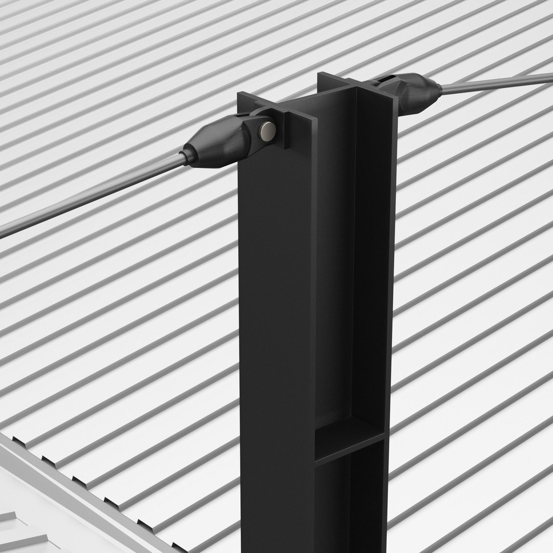 Metall Carport 3D Model – High Quality Exterior Asset, FBX, OBJ - View 8