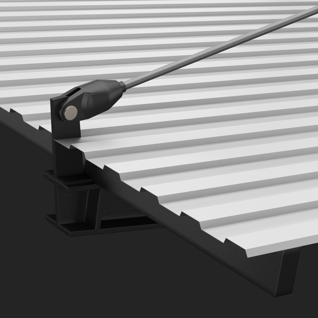 Metall Carport 3D Model – High Quality Exterior Asset, FBX, OBJ - View 9