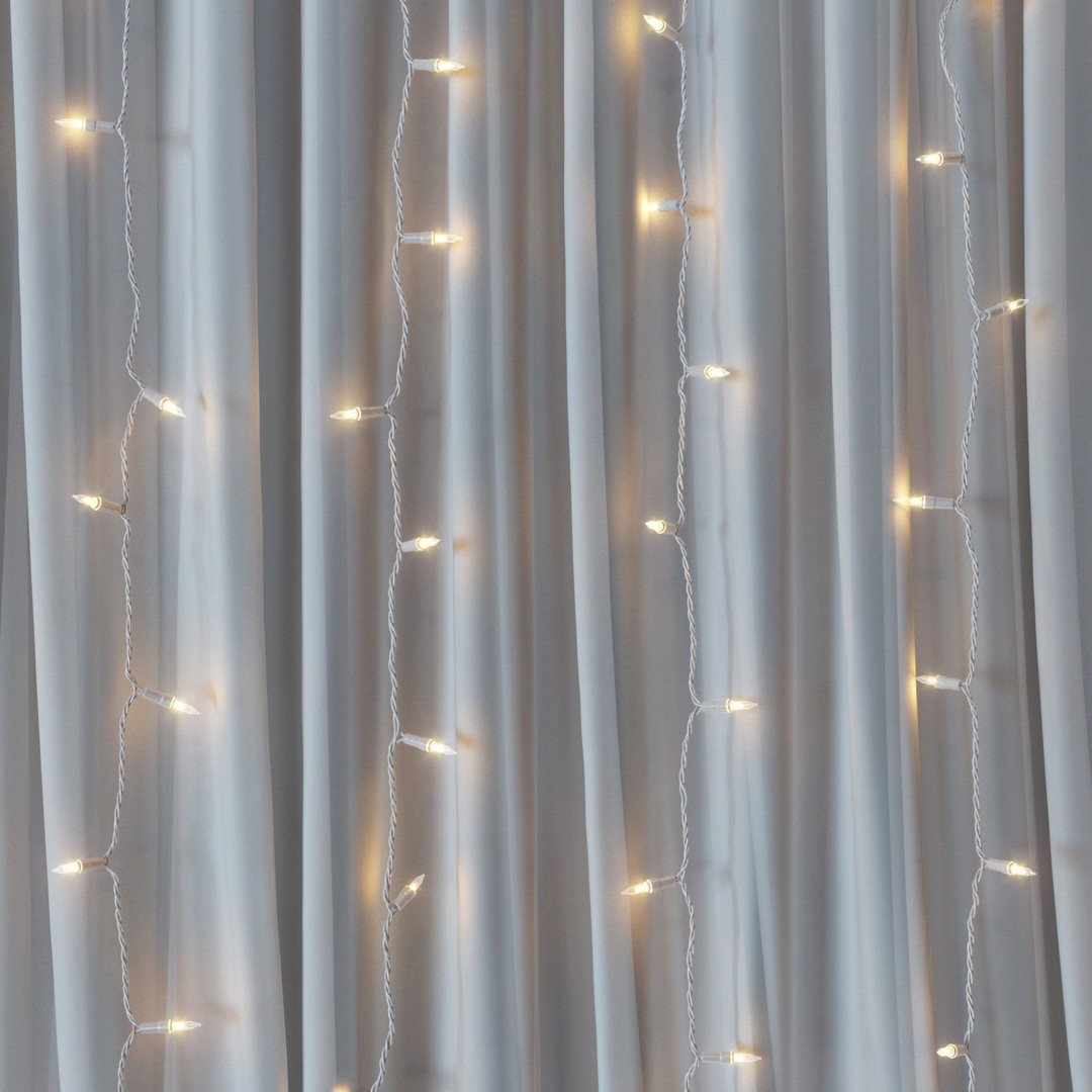 Garland and Bulb String 3D Model – High Poly Lighting Asset, FBX - View 10