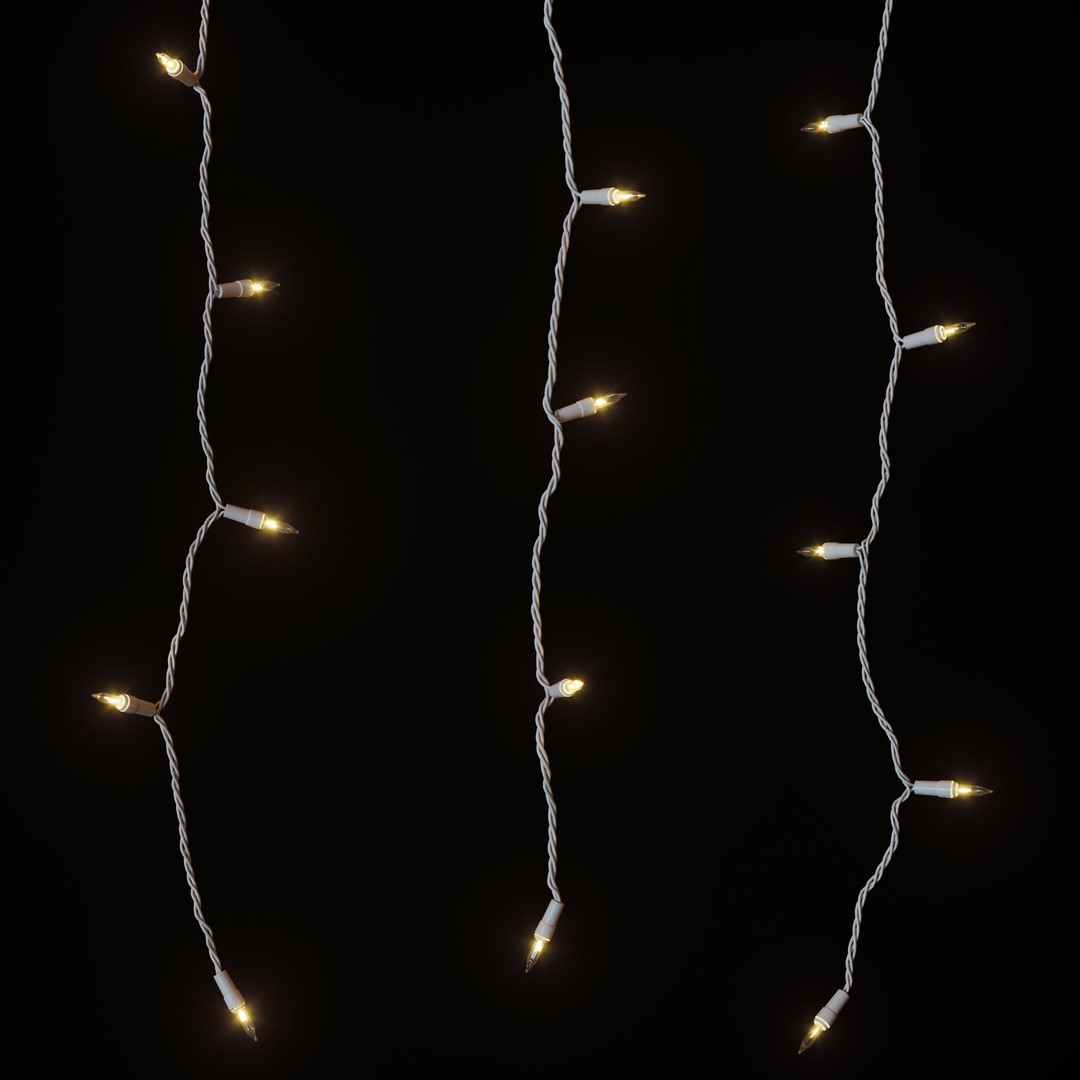 Garland and Bulb String 3D Model – High Poly Lighting Asset, FBX - View 11