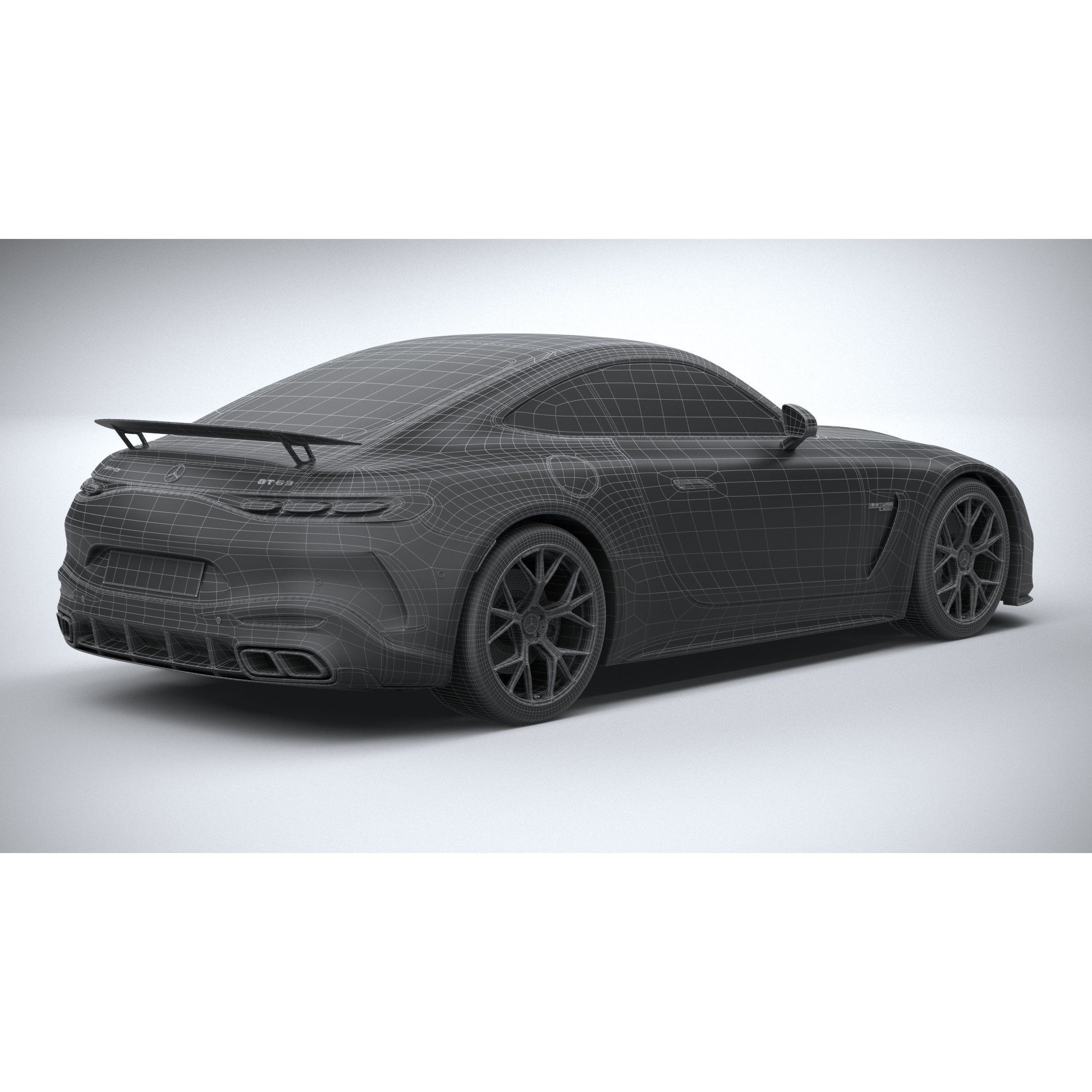 Mercedes-Benz AMG GT Coupe 2024 - High-Poly 3D Model