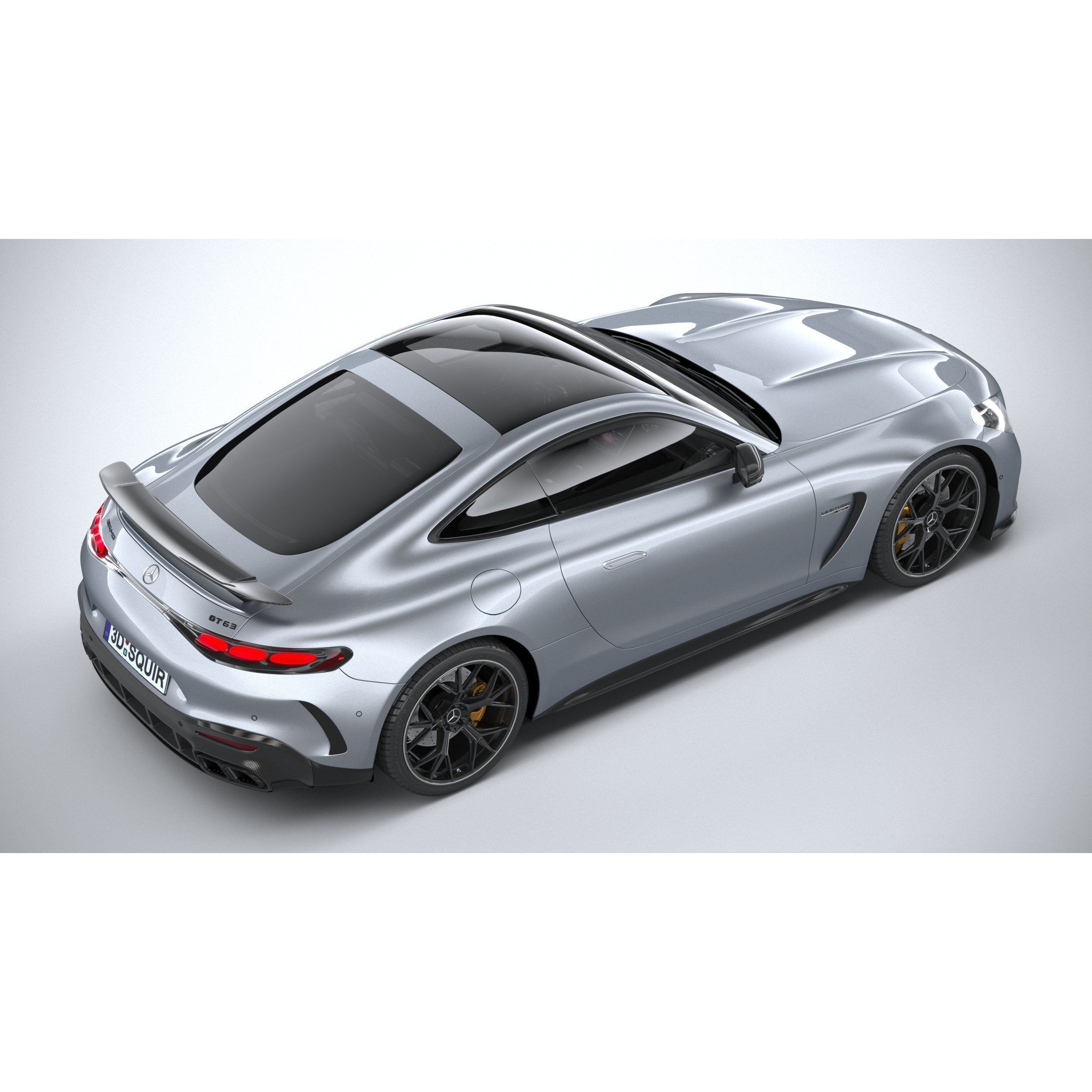 Mercedes-Benz AMG GT Coupe 2024 - High-Poly 3D Model - View 12
