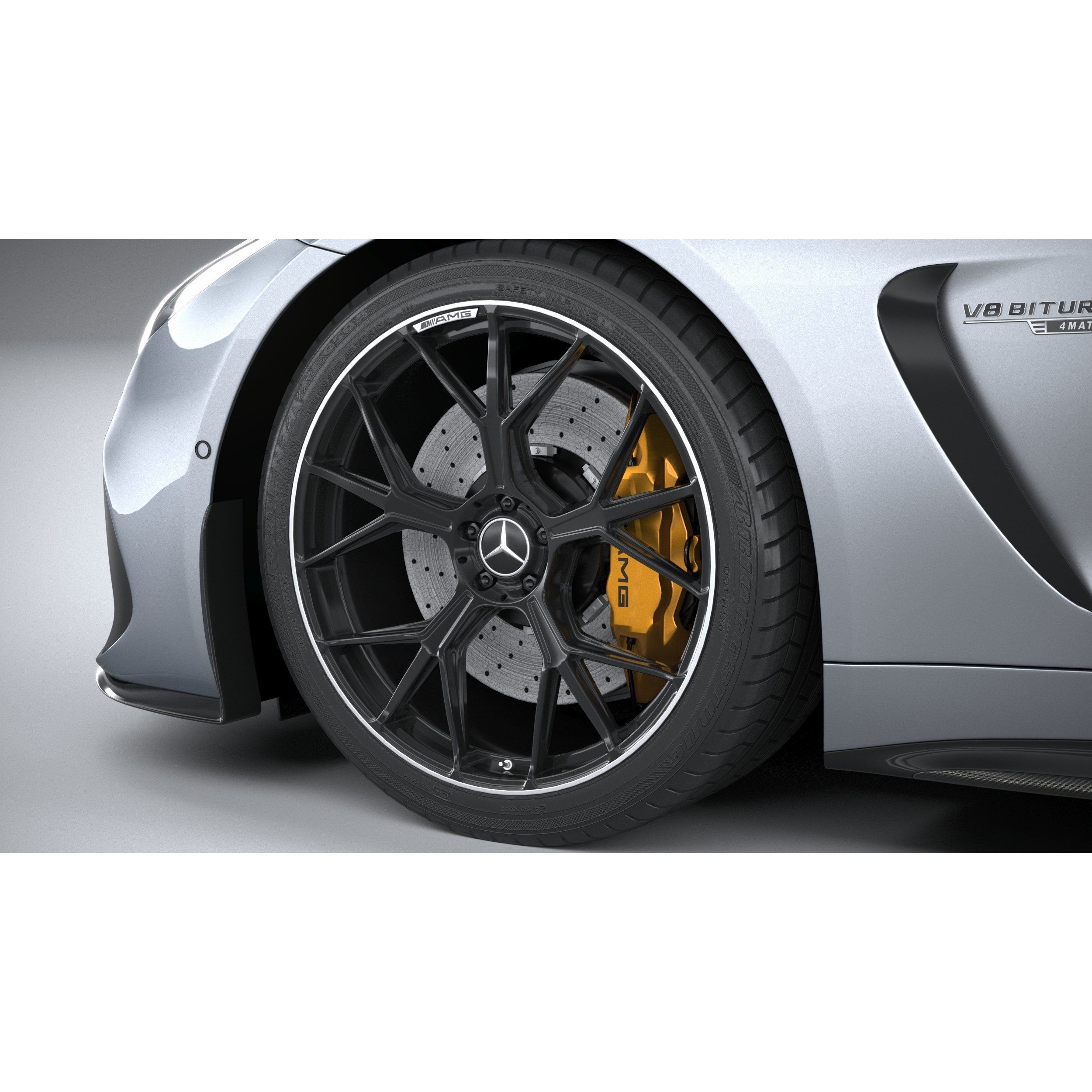 Mercedes-Benz AMG GT Coupe 2024 - High-Poly 3D Model - View 18