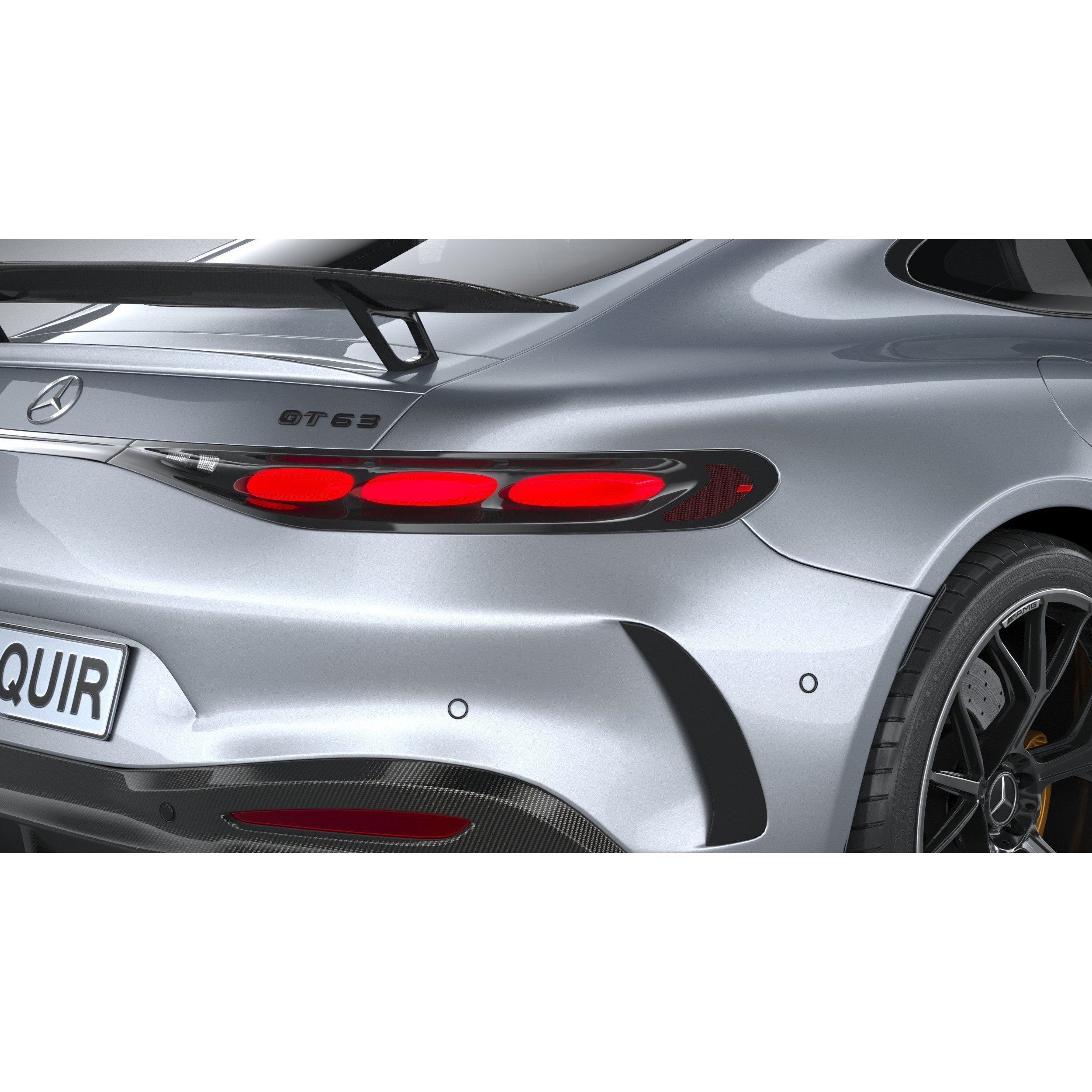 Mercedes-Benz AMG GT Coupe 2024 - High-Poly 3D Model - View 20