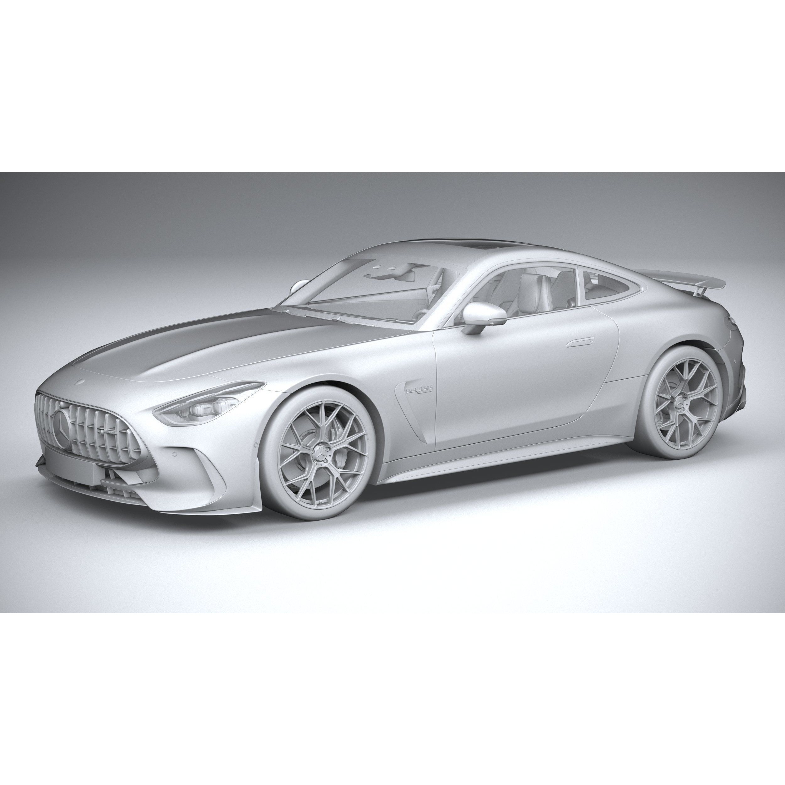 Mercedes-Benz AMG GT Coupe 2024 - High-Poly 3D Model - View 21