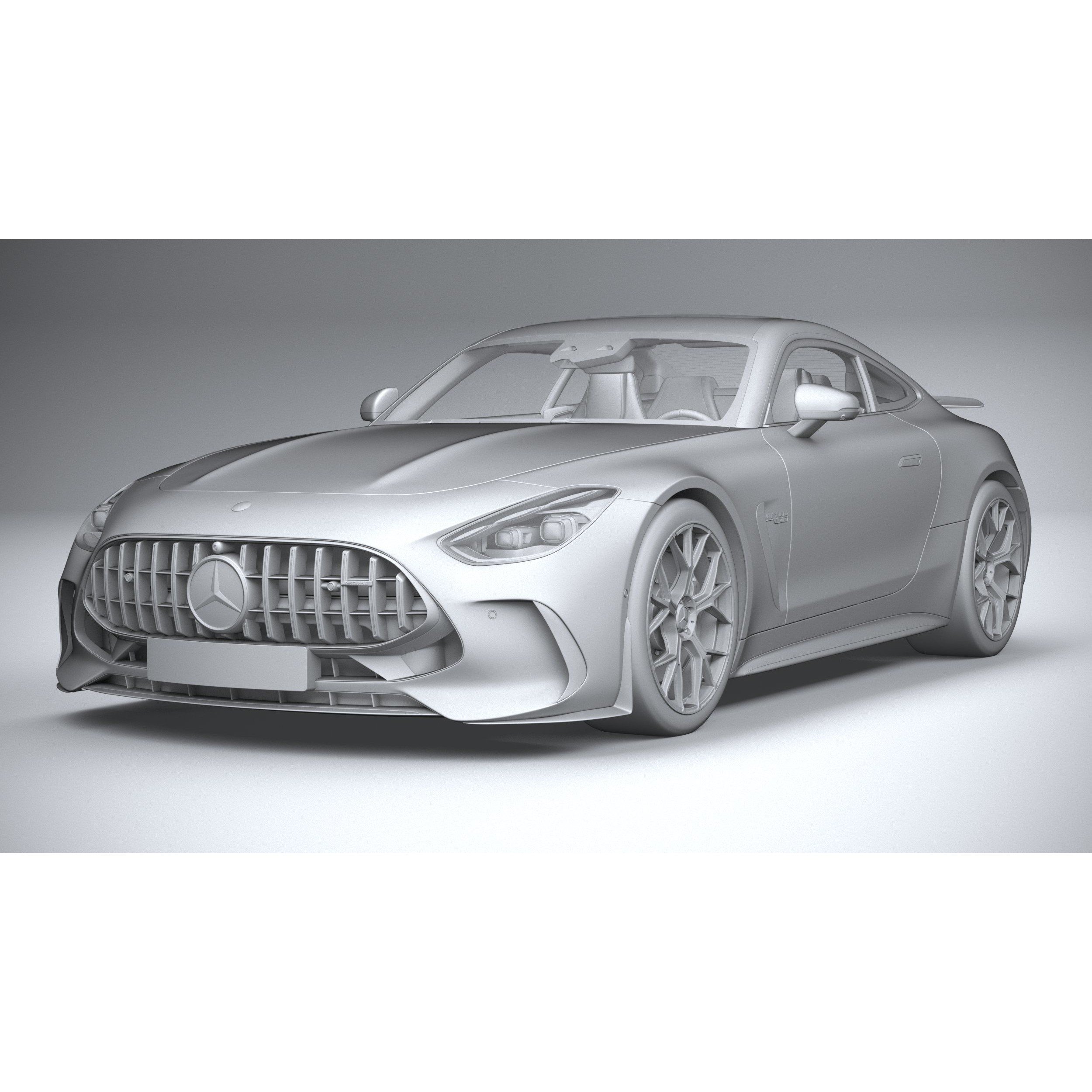 Mercedes-Benz AMG GT Coupe 2024 - High-Poly 3D Model - View 22
