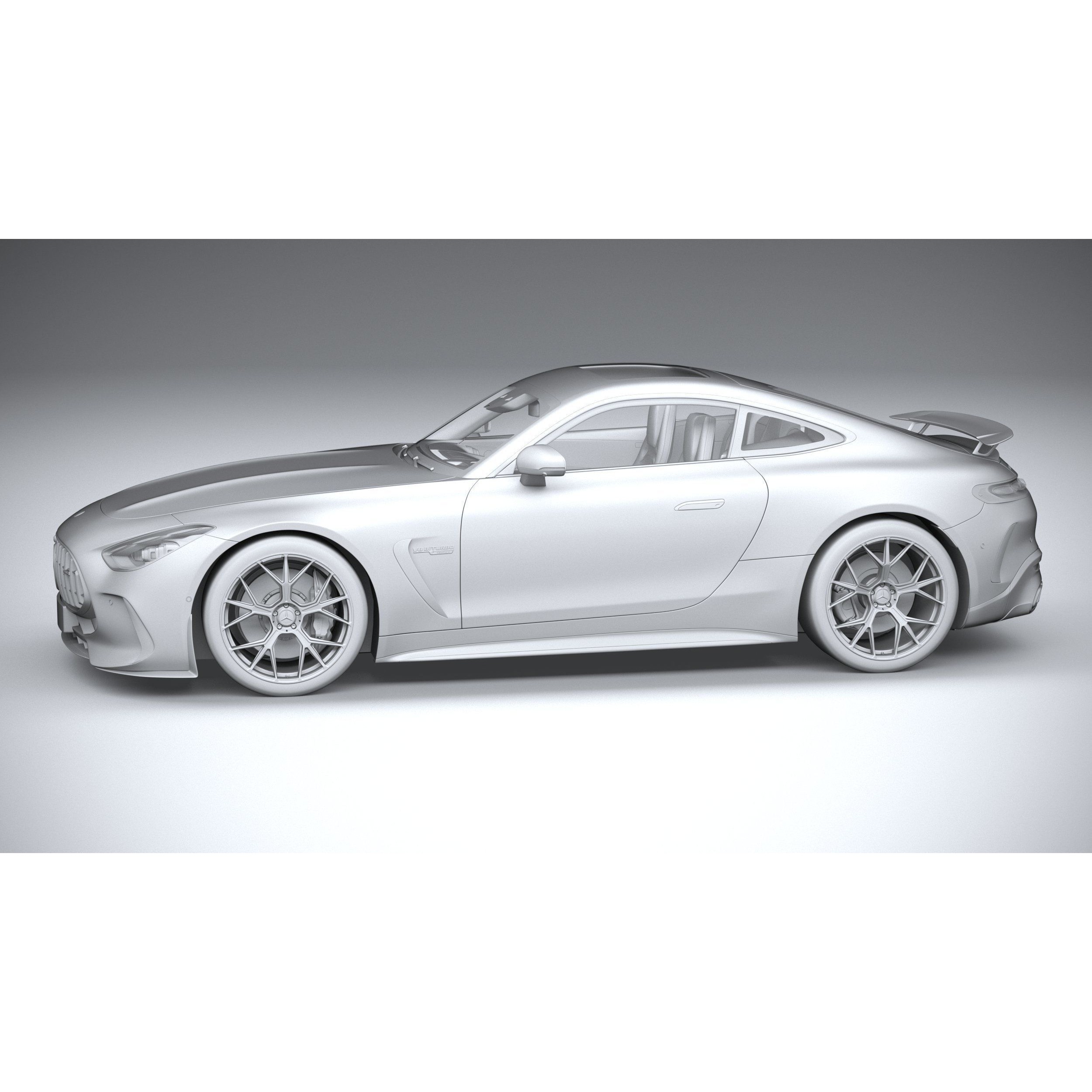 Mercedes-Benz AMG GT Coupe 2024 - High-Poly 3D Model - View 24