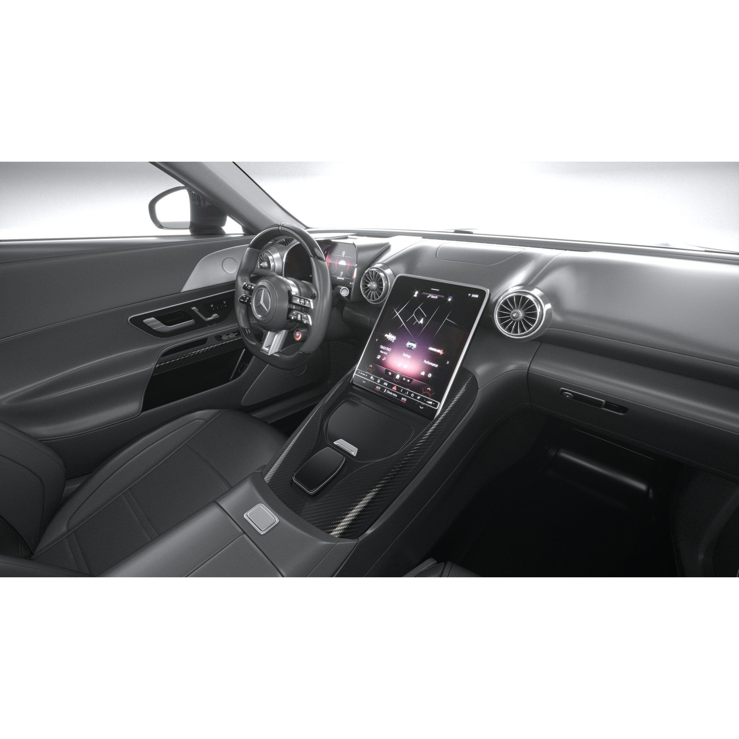 Mercedes-Benz AMG GT Coupe 2024 - High-Poly 3D Model - View 28