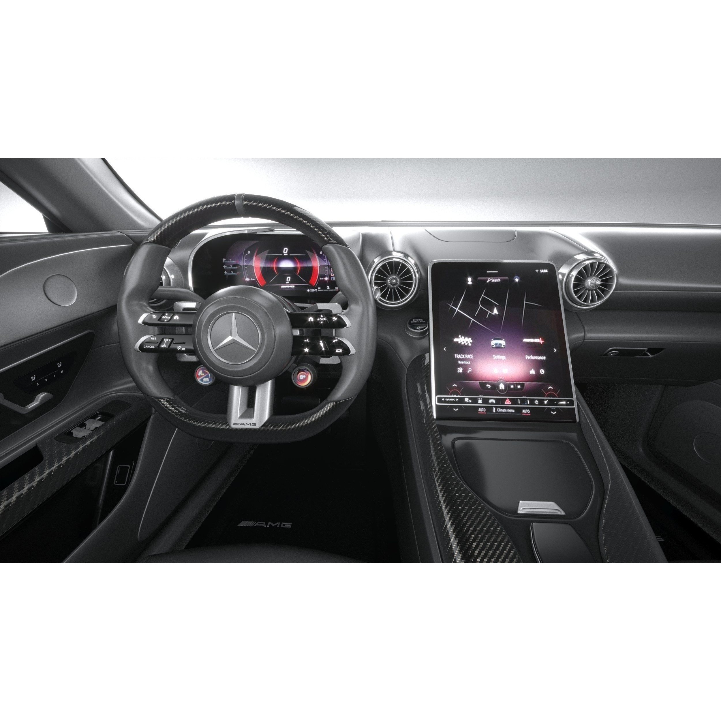 Mercedes-Benz AMG GT Coupe 2024 - High-Poly 3D Model - View 29