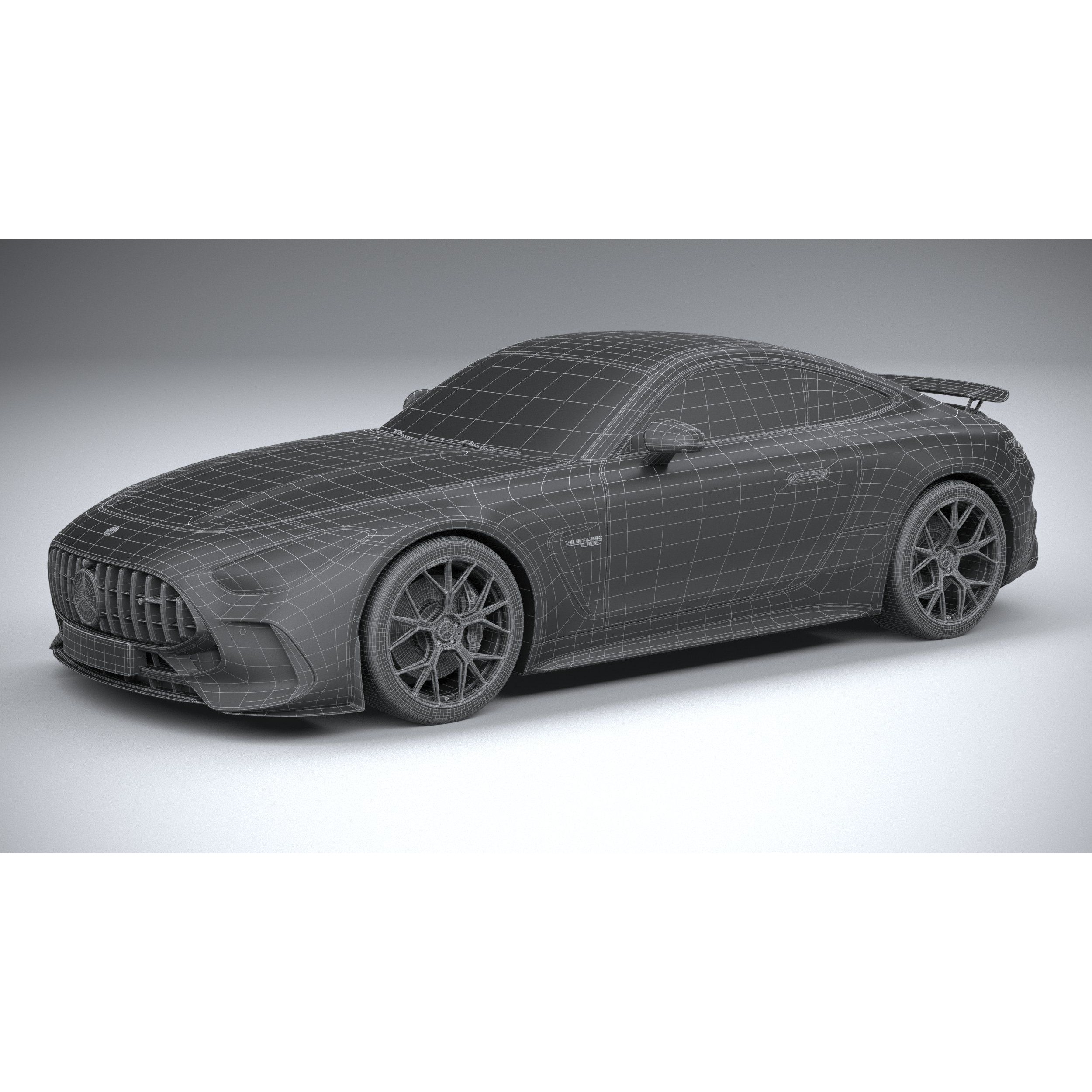 Mercedes-Benz AMG GT Coupe 2024 - High-Poly 3D Model - View 34