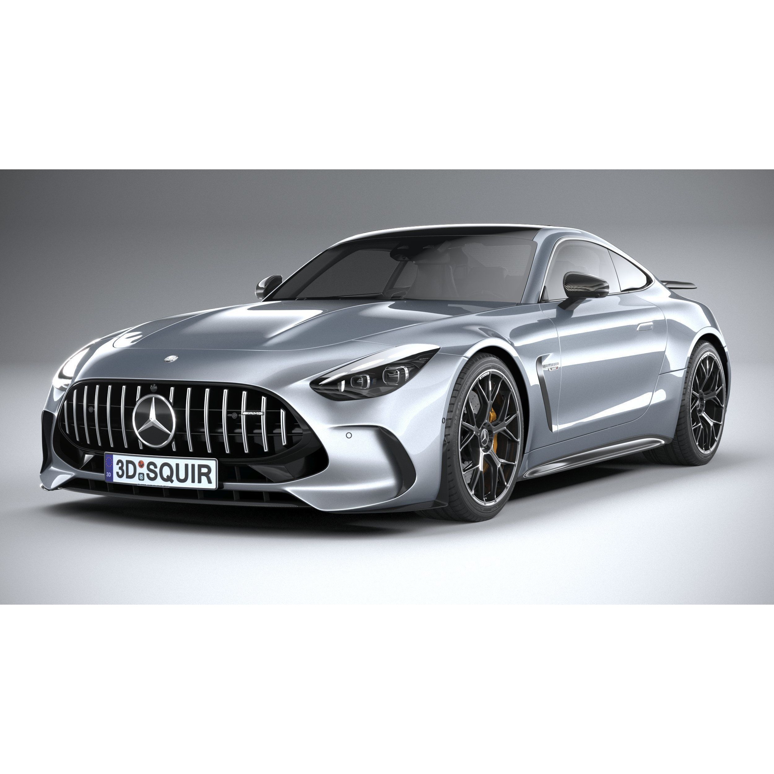 Mercedes-Benz AMG GT Coupe 2024 - High-Poly 3D Model - View 4