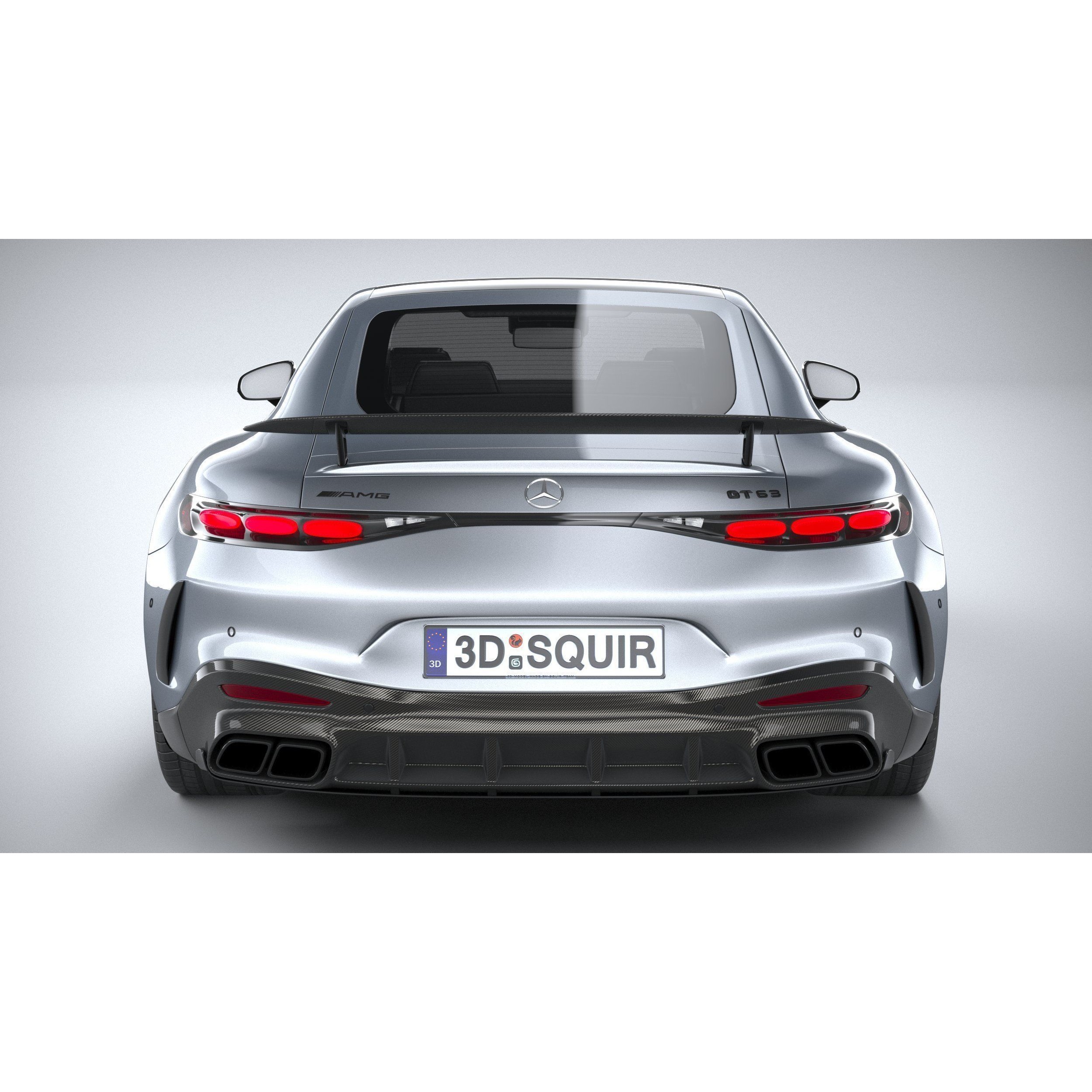 Mercedes-Benz AMG GT Coupe 2024 - High-Poly 3D Model - View 6